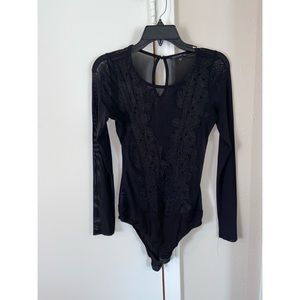Long sleeve mesh bodysuit